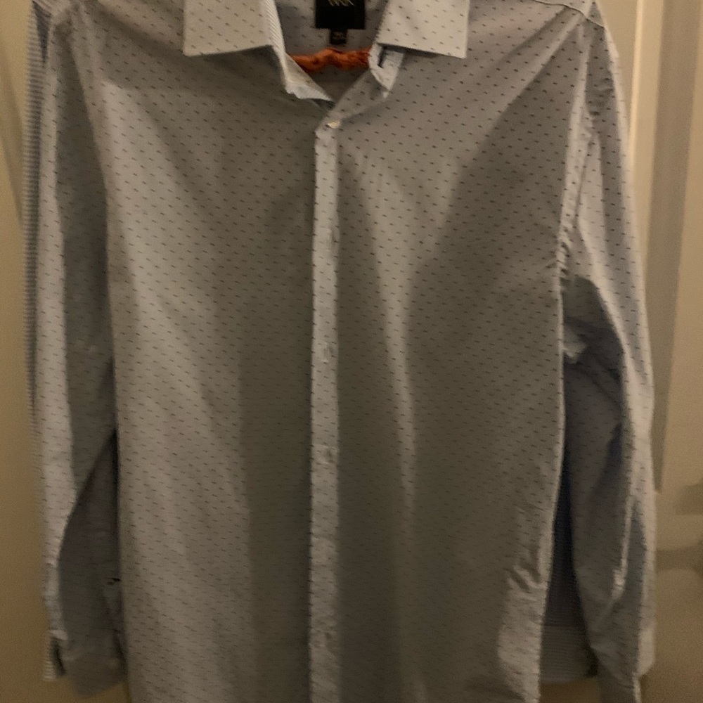 WRK Men’s Size 15 1/2 Dress Shirt Blue Slimfit